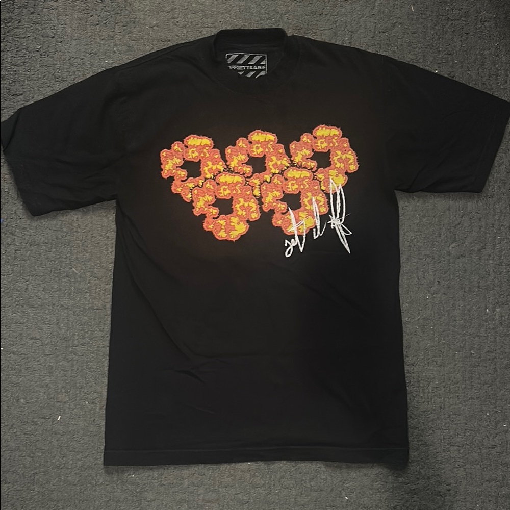 denim tears x off set collab shirt